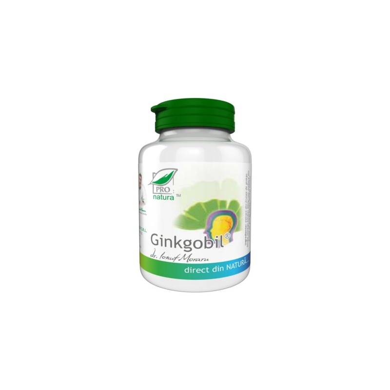 Ginkgobil, Vasodilatator cerebral si periferic, 250 capsule, Medica