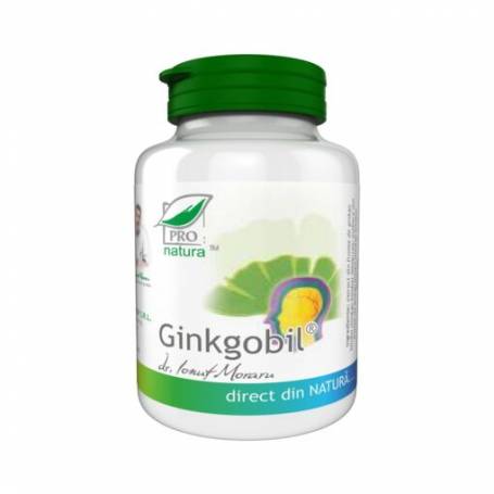 Ginkgobil, Vasodilatator cerebral si periferic, 250 capsule, Medica - Pro Natura