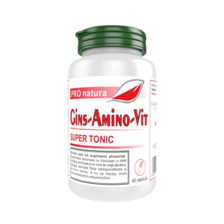 Gins Amino Vit, Super tonic, 60 capsule, Medica - Pro Natura