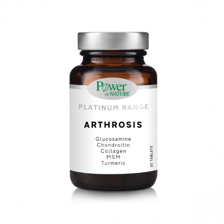 Arthrosis - Glucozamina, Condroitina, Colagen, MSM, Turmeric - 30 tablete, Power of Nature - Platinium