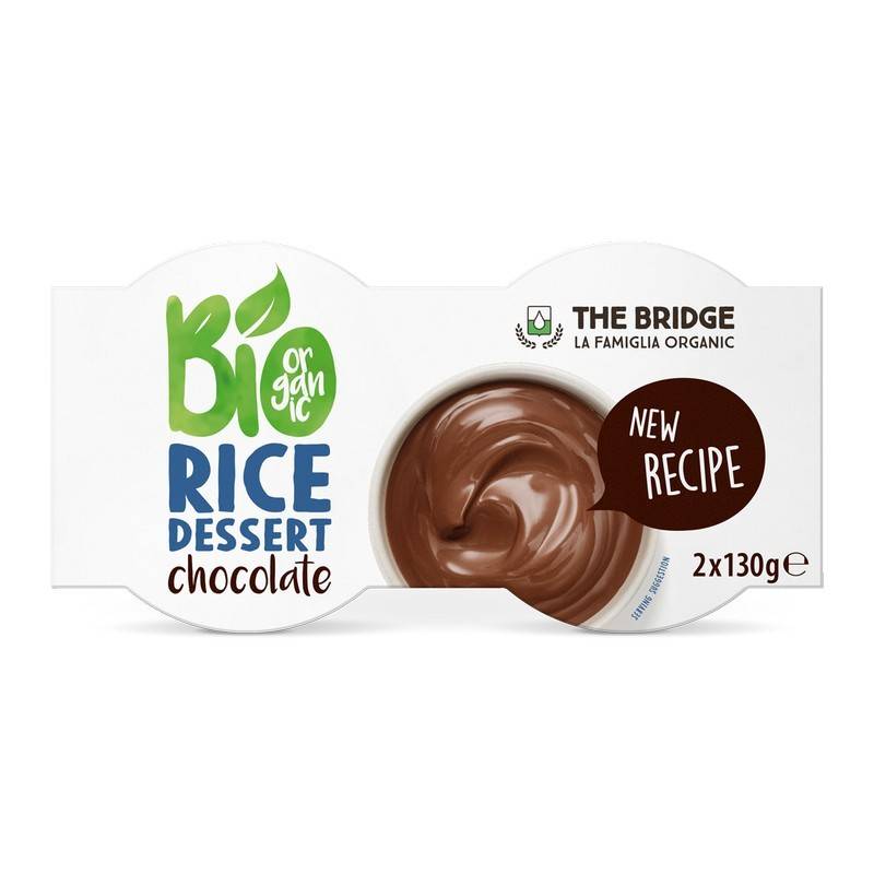 Desert vegan - budinca din orez cu ciocolata 2x130g, eco-bio, The