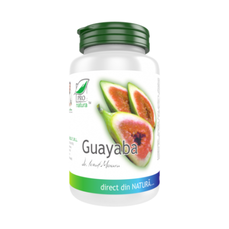 Guayaba, ajuta la reglarea tranzitului, 60 capsule, Medica - Pro Natura