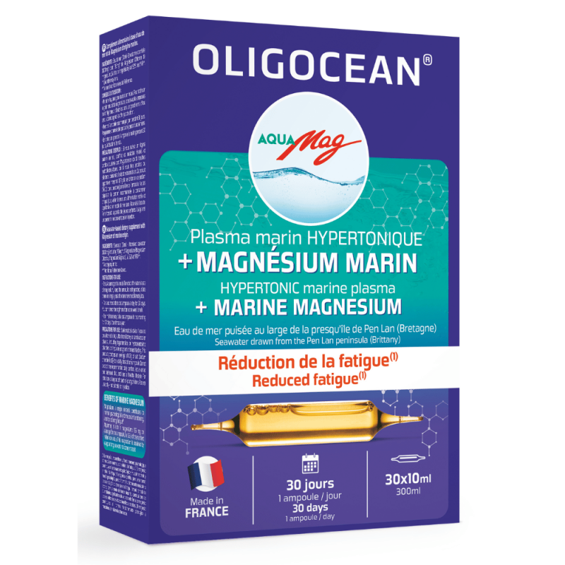 AquaMag - Magneziu marin, 30 fiole, Laboratoures Super Diet,