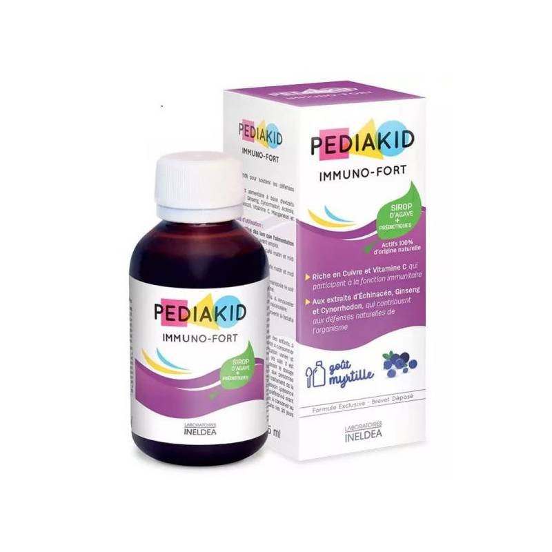 PEDIAKID IMMUNO-FORT SIROP copii, cu gust de afine, 125 ml,