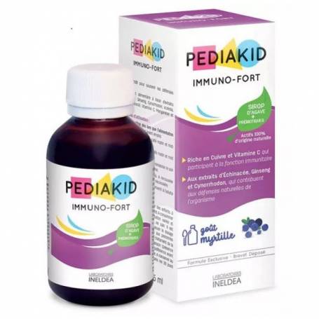 PEDIAKID IMMUNO-FORT SIROP copii, cu gust de afine, 125 ml, LABORATOIRES INELDEA