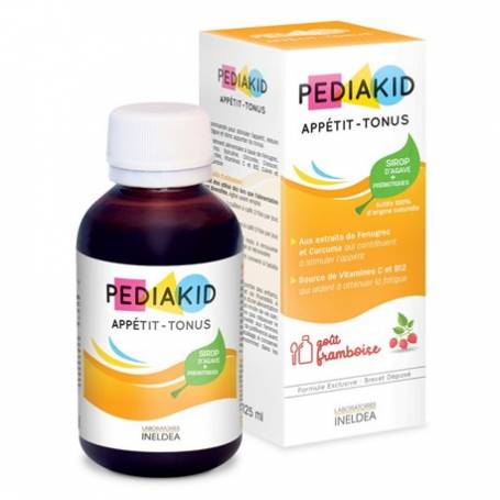 PEDIAKID APETIT TONUS, sirop copii, aroma zmeura, 125, LABORATOIRES INELDEA