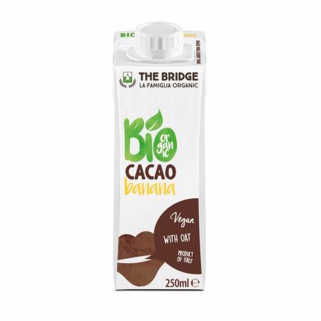 Bautura din ovaz - tip lapte - cu banane si cacao, eco-bio, 250ml, The Bridge