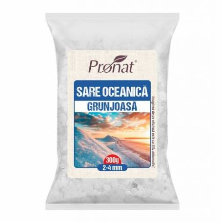 Sare oceanica grunjoasa, 300 g, Pronat