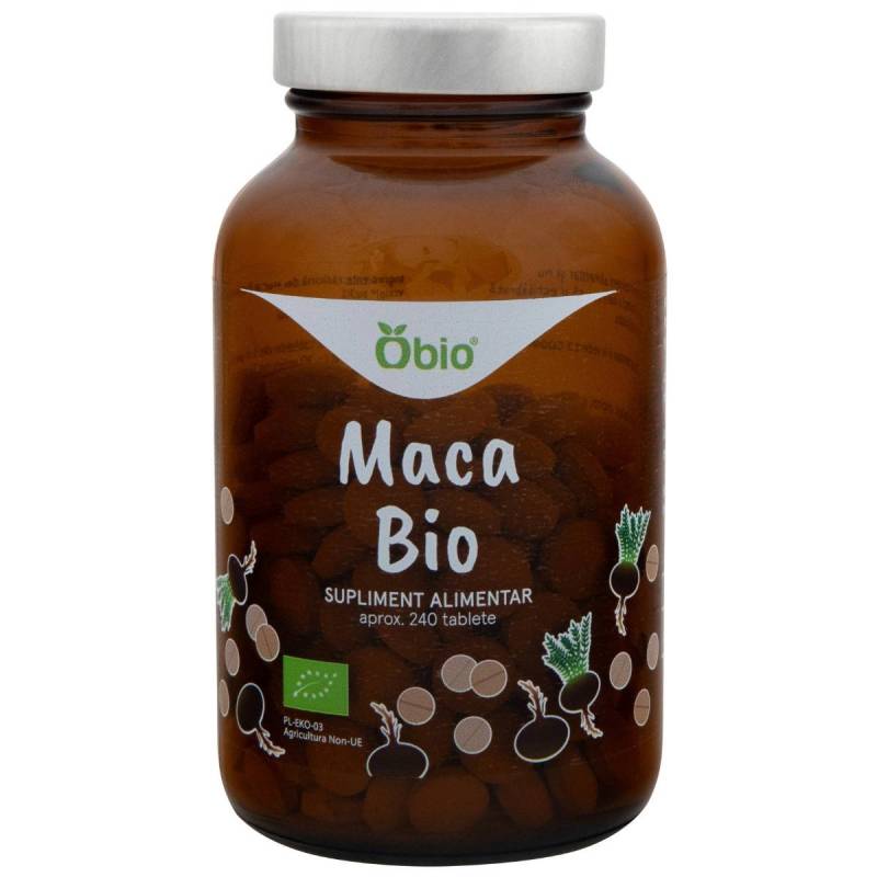 Maca, eco-bio, 240 tablete (120g), Obio