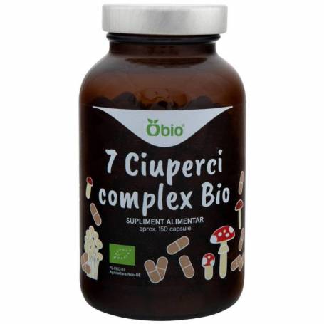 Complex 7 Ciuperci, eco-bio, 150 capsule (45 g), Obio