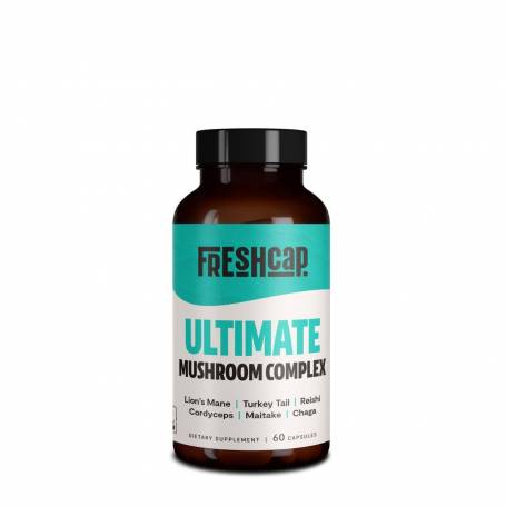 Freshcap Ultimate Mushroom Complex, Complex Ciuperci Energie si Imunitate, 60 cps - GNC