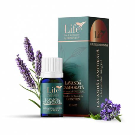 Ulei esential integral Lavanda Camforata, 10 ml, Life Bio - Dvr Pharm