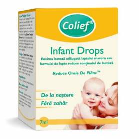 Colief - Picaturi cu enzima lactaza, Infant Drops, 7 ml, CROSSCARE