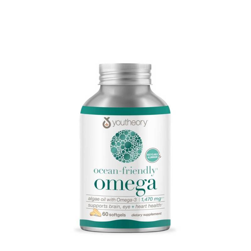 Youtheory Ocean Friendly Omega 3 din Alge Oceanice, 60 capsule - GNC