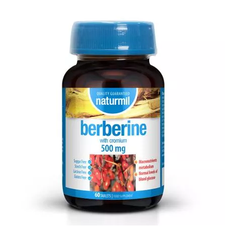 BERBERINE 500 mg, 60 tablete, Naturmil - Type Nature