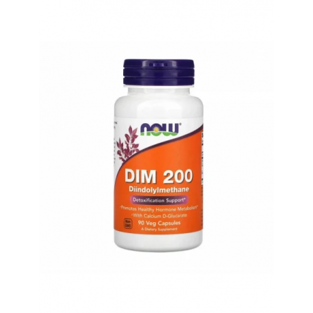 DIM (diindolilmetan) 200 - Calcium D-Glucarate 90 capsule vegetale, Now Foods