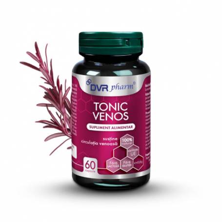 Tonic Venos, sustine circulatia venoasa, 60 capsule, Dvr Pharm