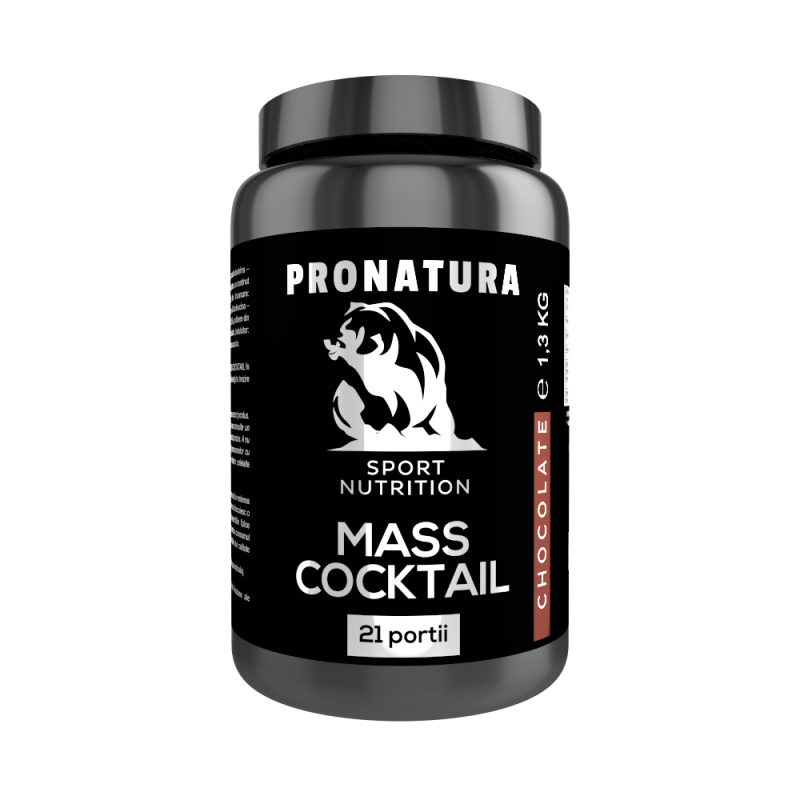 Mass Cocktail cu ciocolata, 1.3 Kg, Medica - Pro Natura