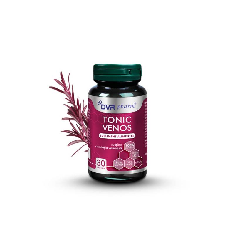 Tonic Venos, sustine circulatia venoasa, 30 capsule, DVR Pharm