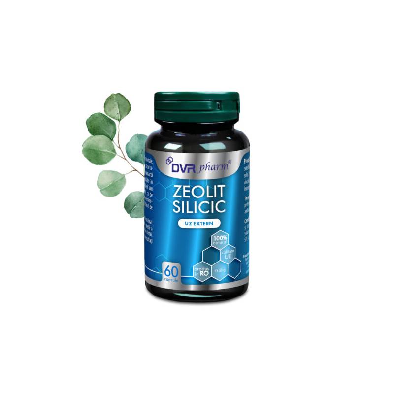 Zeolit Silicic, detoxifiant natural si eficient, 60 capsule, DVR Pharm