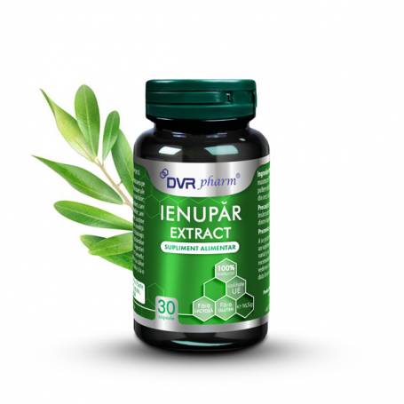 Ienupar extract, sustine functiile de eliminare ale organismului, 30 capsule, DVR Pharm