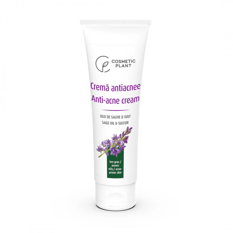 Crema antiacnee cu salvie si sulf 50ml - Cosmetic plant