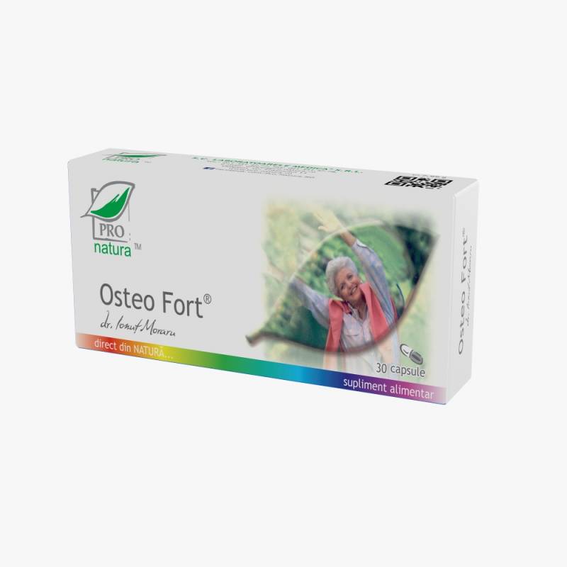 Osteofort, adjuvant in osteoporoza secundara menopauzei, 30 capsule,