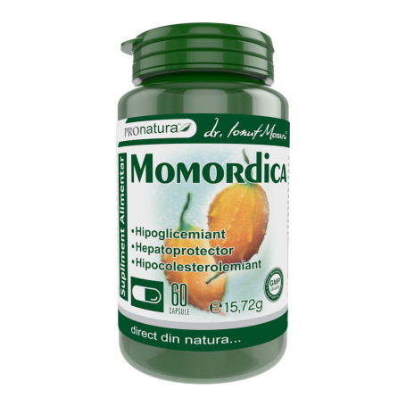 Momordica charantia,  actioneaza ca hipoglicemiant, 60 capsule, Medica - Pro Natura