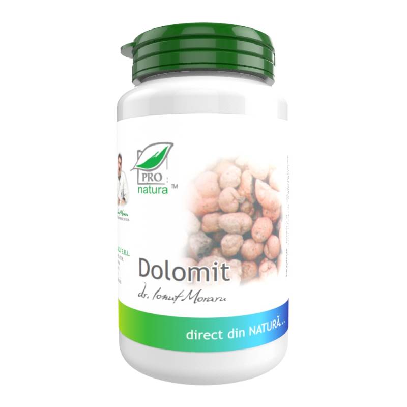 Dolomit, complex de Calciu si Magneziu, 60 capsule, Medica - Pro