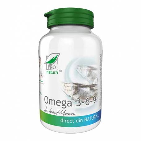 Omega 3-6-9, 20 capsule uleioase, Medica - Pro Natura