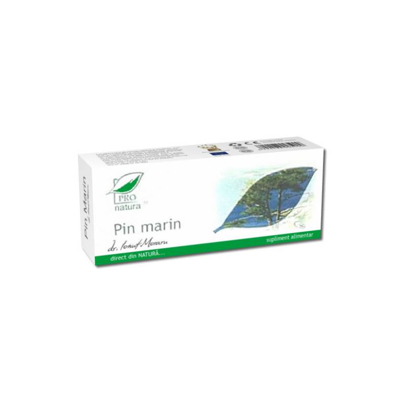 Pin Marin, cu efect antioxidant, 30 capsule, Medica - Pro Natura