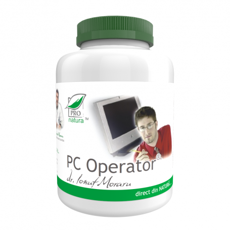 Pc Operator, reduce disconfortul asociat utilizarii indelungate a computerului, 150 capsule, Medica - Pro Natura