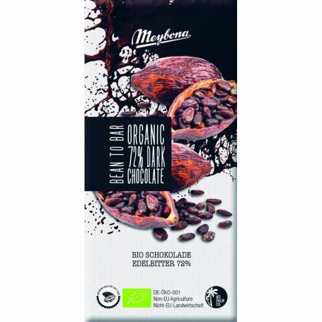 Ciocolata neagra 72% cacao, eco-bio, 100 g, Meybona