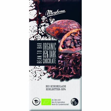 Ciocolata neagra 85% cacao, eco-bio, 100 g, Meybona