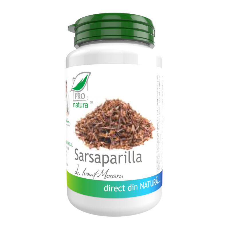 Sarsaparilla, cu rol depurativ si diuretic, 40 capsule, Medica - Pro