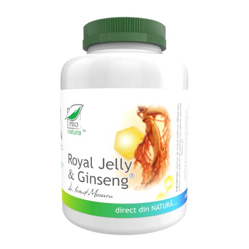 Royal Jelly si Ginseng, 200 capsule, Medica - Pro Natura