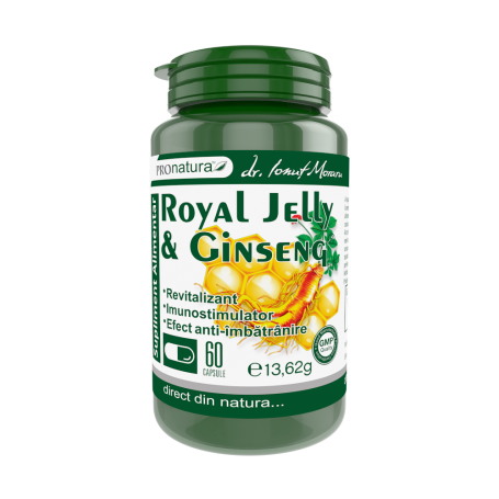 Royal Jelly cu Ginseng, 60 capsule, Medica - Pro Natura