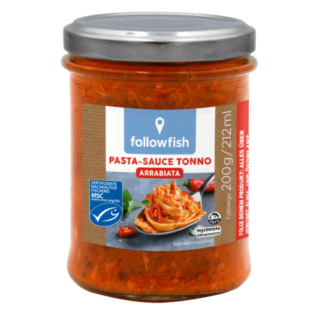 Pasta de ton alb - arrabiata 200 g, Followfish