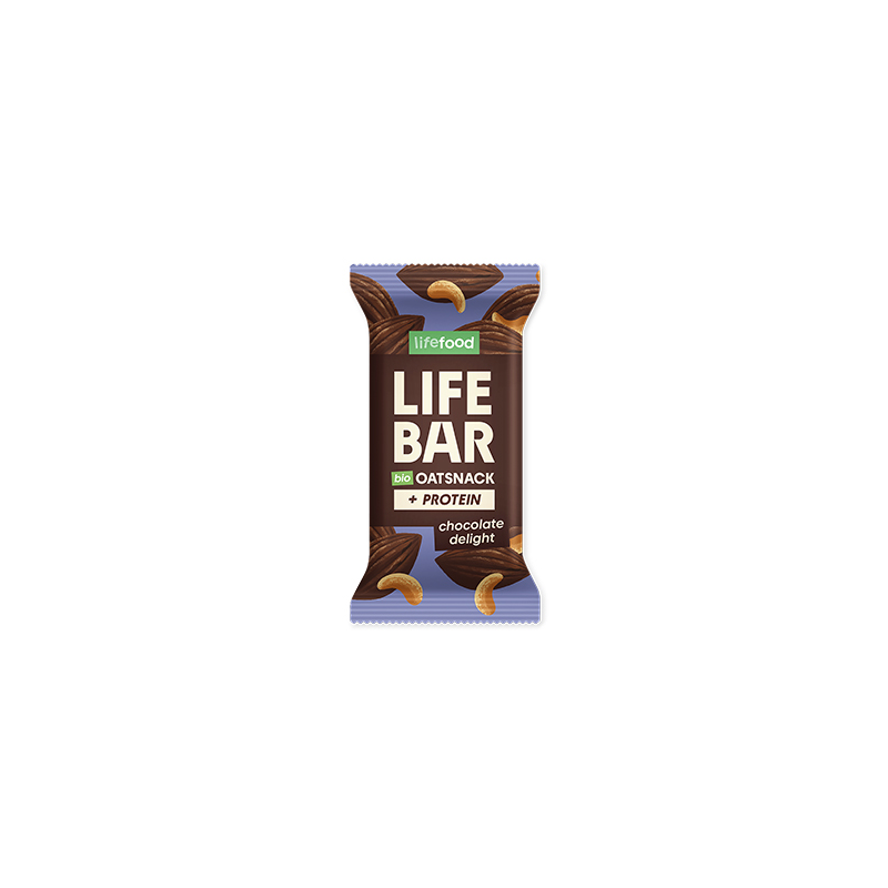 Baton proteic de ovaz cu ciocolata, eco-bio, 40 g, Lifebar