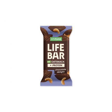 Baton proteic de ovaz cu ciocolata, eco-bio, 40 g, Lifebar