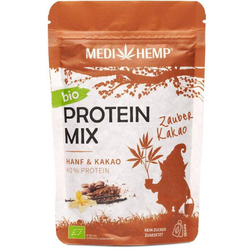 Mix proteic din canepa cu cacao, (40% proteine), eco-bio, 200 g,