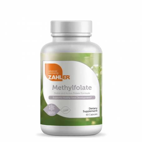 Methylfolat - Forma activa, stabila de Acid Folic, 60 capsule, Zahler - GNC