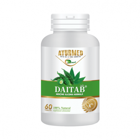 DAITAB - mentine glicemia normala,  60 comprimate, AYURMED,  STAR INTERNATIONAL