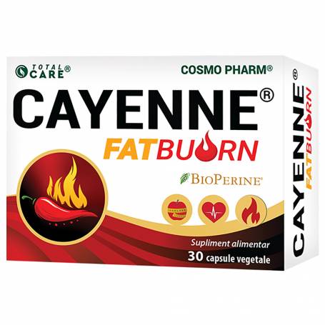 Cayenne Fatburn, 30 capsule vegetale, Cosmopharm