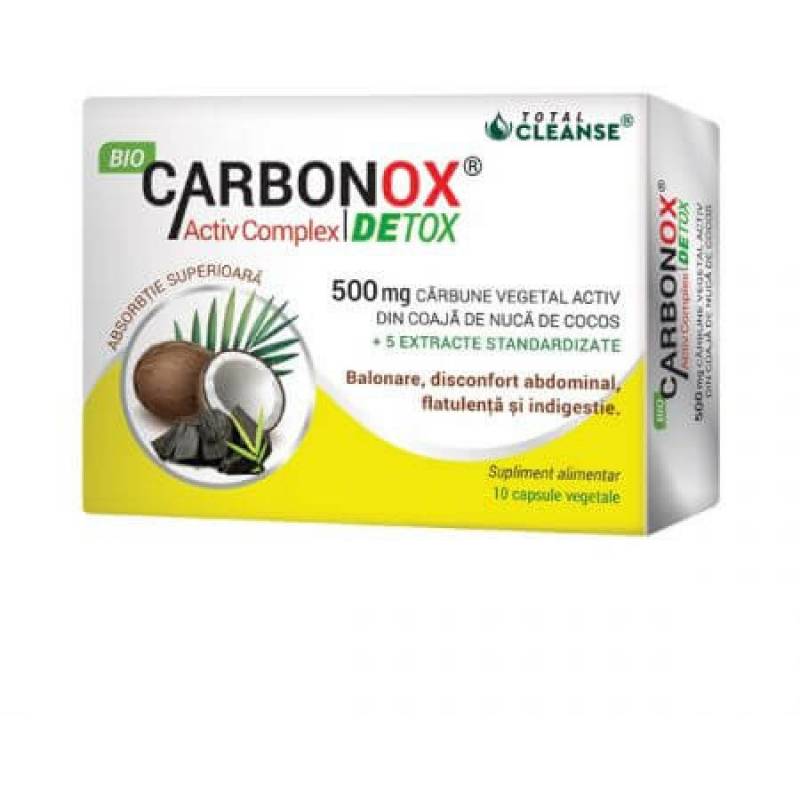 BioCarbonox Activ Complex, 500 mg, 30 capsule, COSMOPHARM