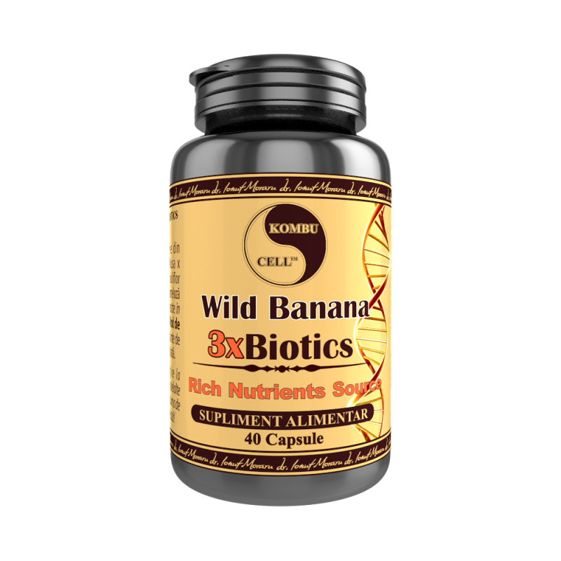 Wild Banana 3 X Biotics, 40 capsule, Medica - Pro Natura