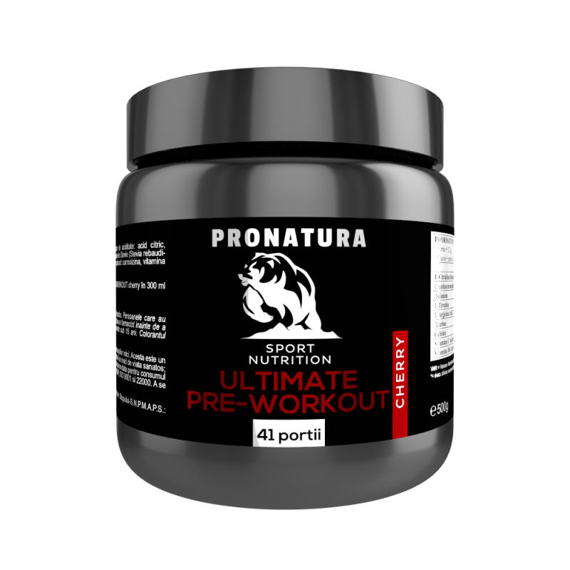 Ultimate Pre-Workout, Cirese, 500 g, Medica - Pro Natura