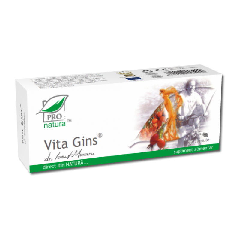 Vita Gins, sursa importanta de vitamine, 30 capsule, Medica - Pro