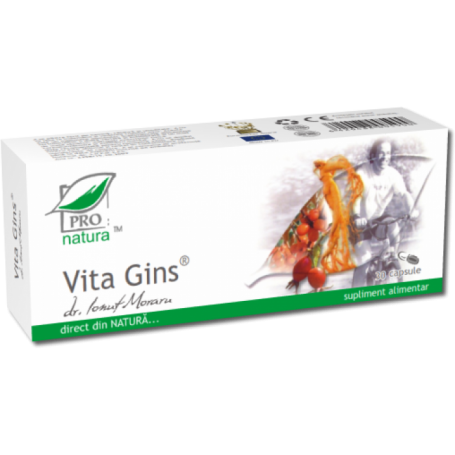 Vita Gins, sursa importanta de vitamine, 30 capsule, Medica - Pro Natura