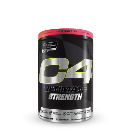 Ultimate Strenght Pre-workout, Formula Avansata Pentru Forta Cu Aroma De Pepene Rosu, 554 G, Cellucor C4, GNC